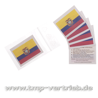 Ecuador fan tattoo 1000pcs carton