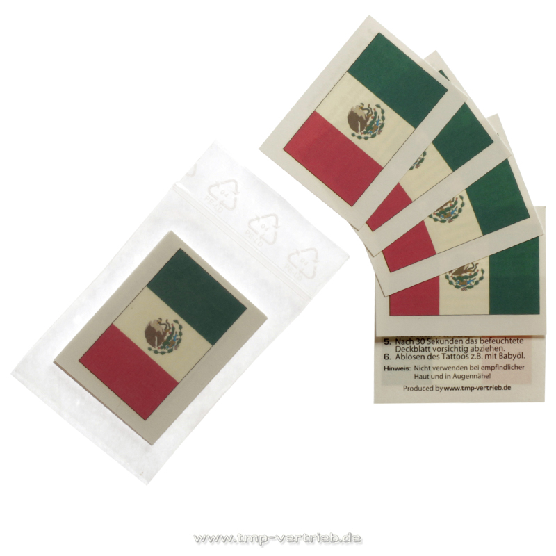 Mexico fan tattoo 1000pcs carton