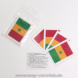 Senegal fan tattoo 5pcs pack